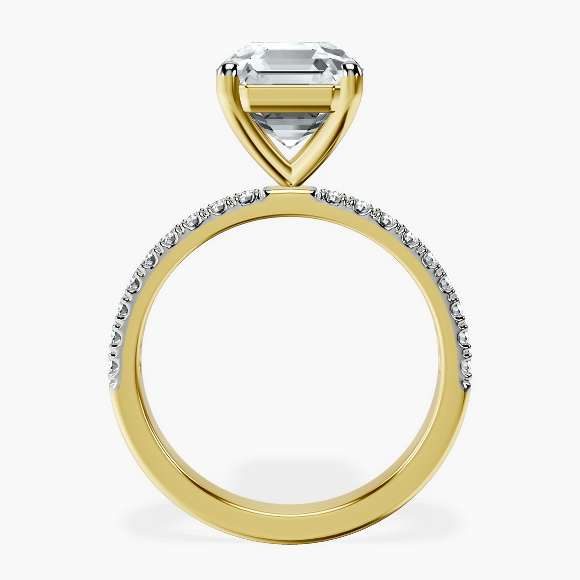14kt Yellow Gold Nomi Classic Eternity Lab Diamond Ring side right image one