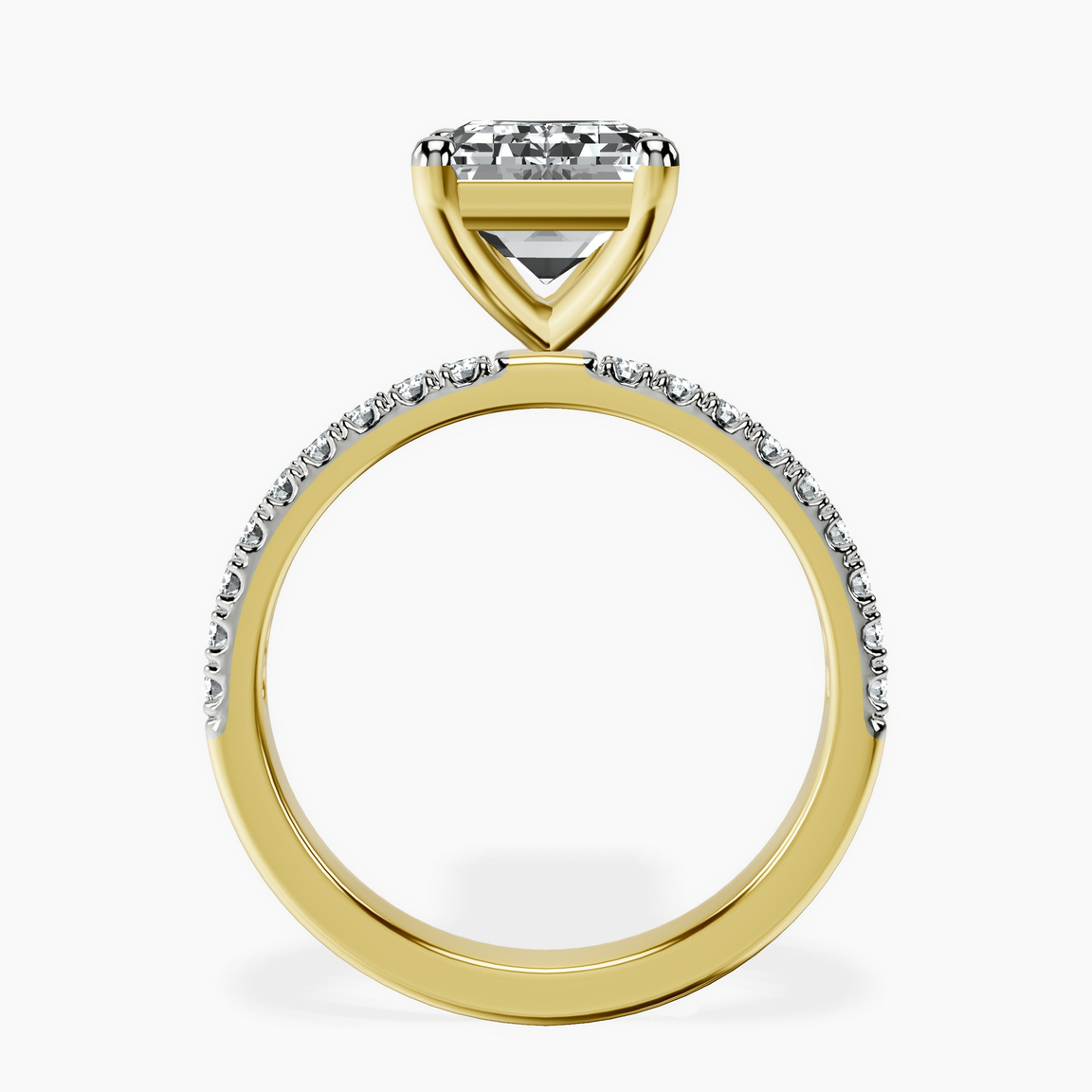 10kt Yellow Gold Nomi Classic Eternity Lab Diamond Ring side right image one