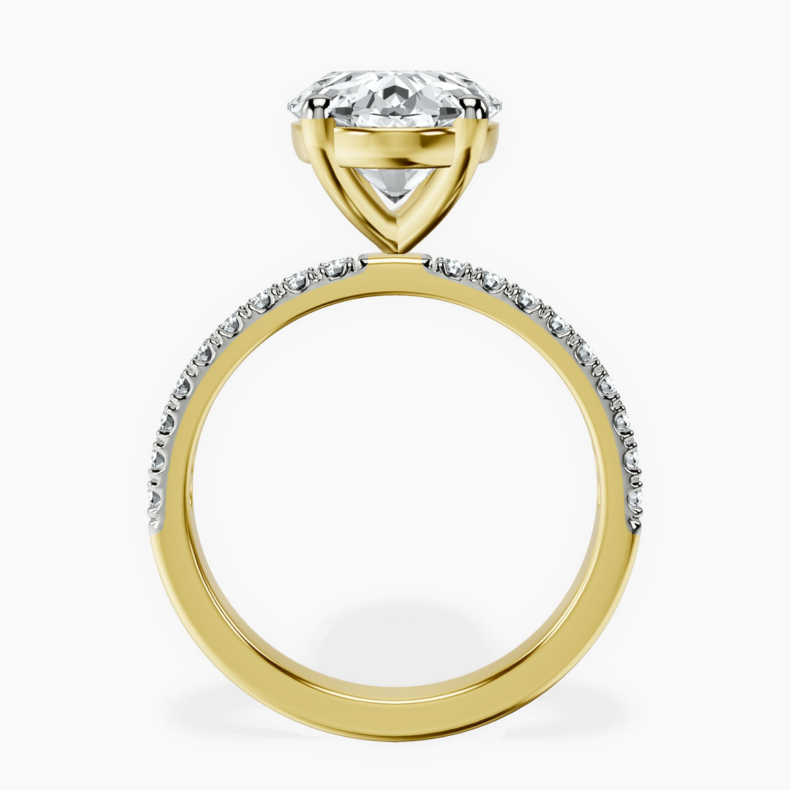18kt Yellow Gold Nomi Classic Eternity Lab Diamond Ring side right image one