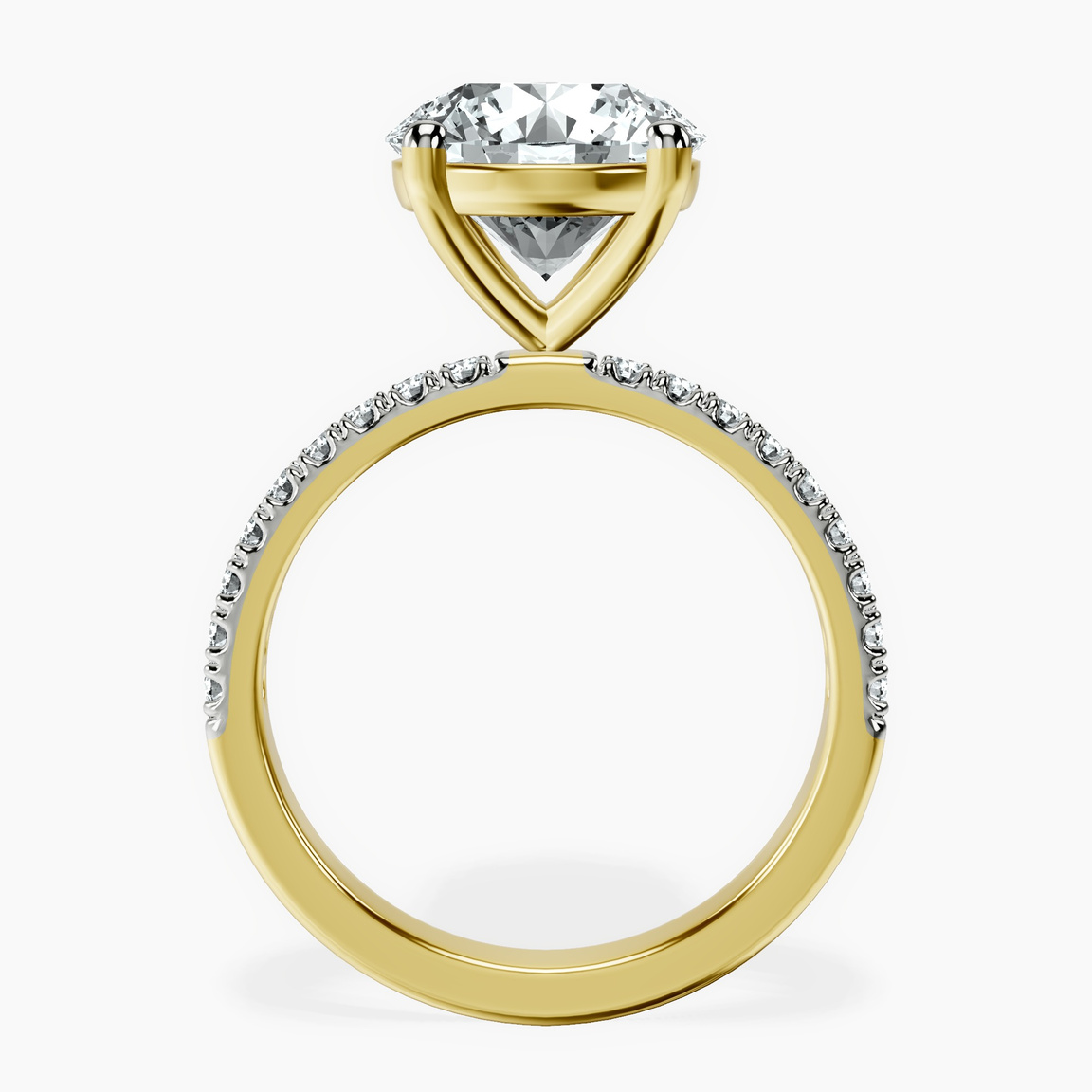 18kt Yellow Gold Nomi Classic Eternity Lab Diamond Ring side right image one