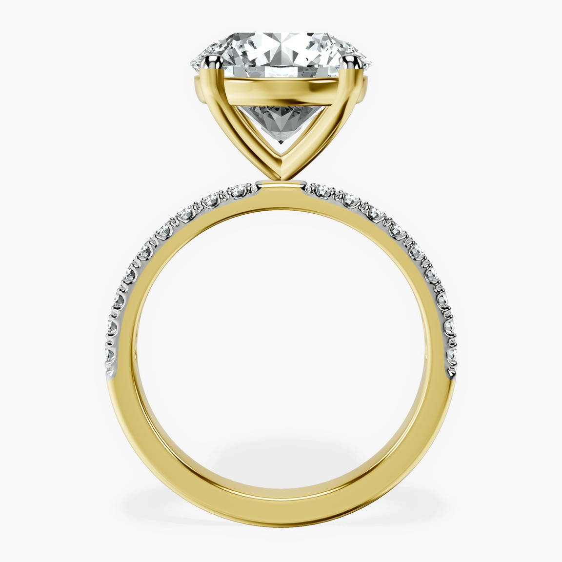 14kt Yellow Gold Nomi Classic Eternity Lab Diamond Ring side right image one