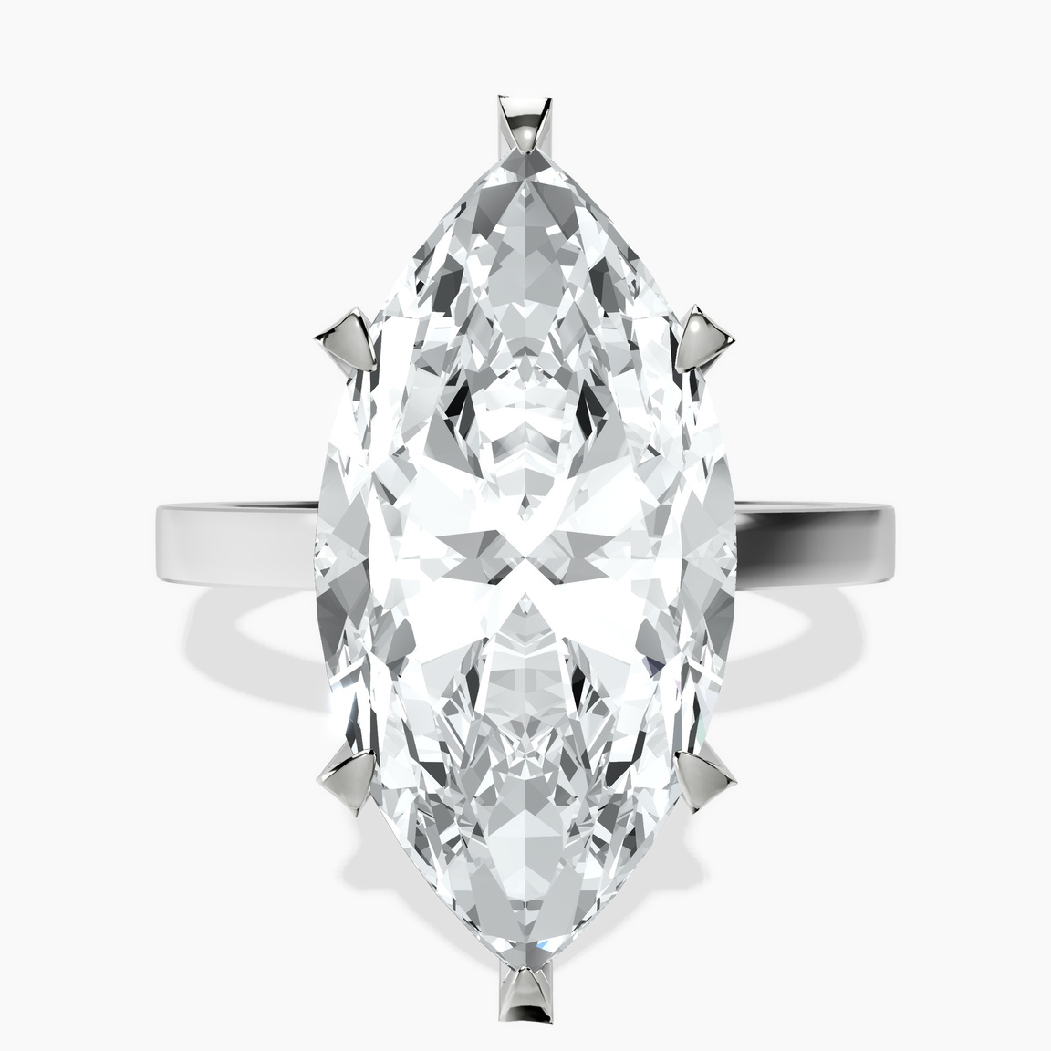 Platinum Ember Secret Halo Lab Diamond Ring front image