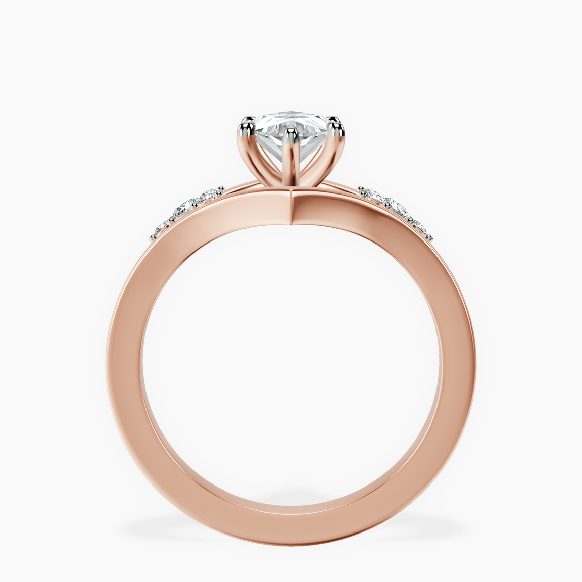 14kt Rose Gold Celestial Splendor Lab Diamond Ring side right image one