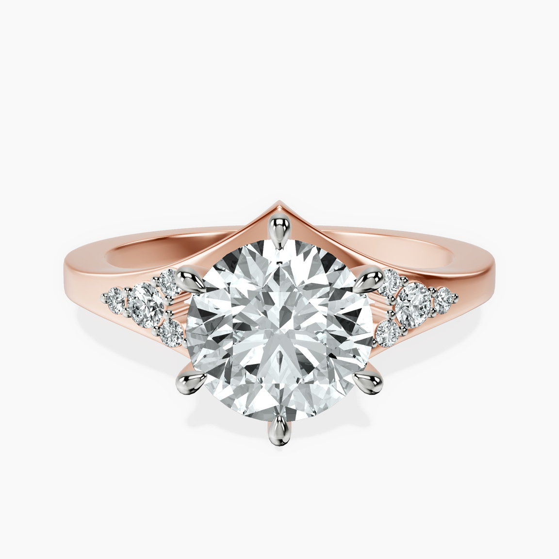 9ct Rose Gold Celestial Splendor Lab Diamond Ring front image