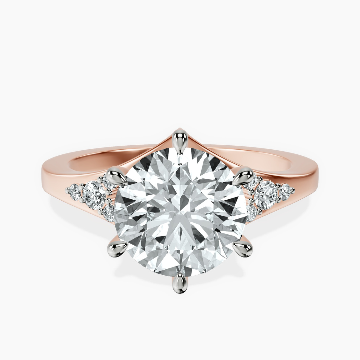 14kt Rose Gold Celestial Splendor Lab Diamond Ring front image