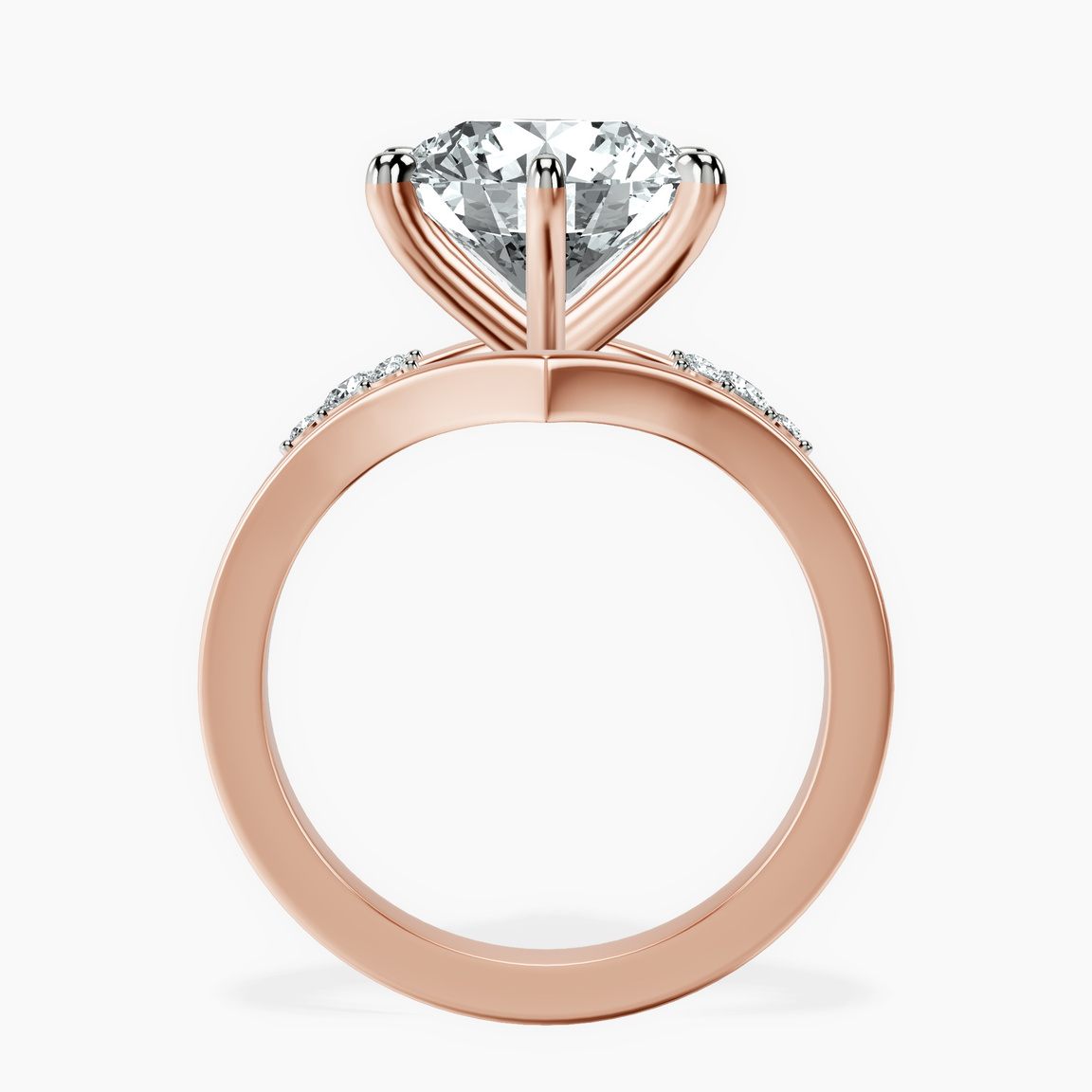 10kt Rose Gold Celestial Splendor Lab Diamond Ring side right image one