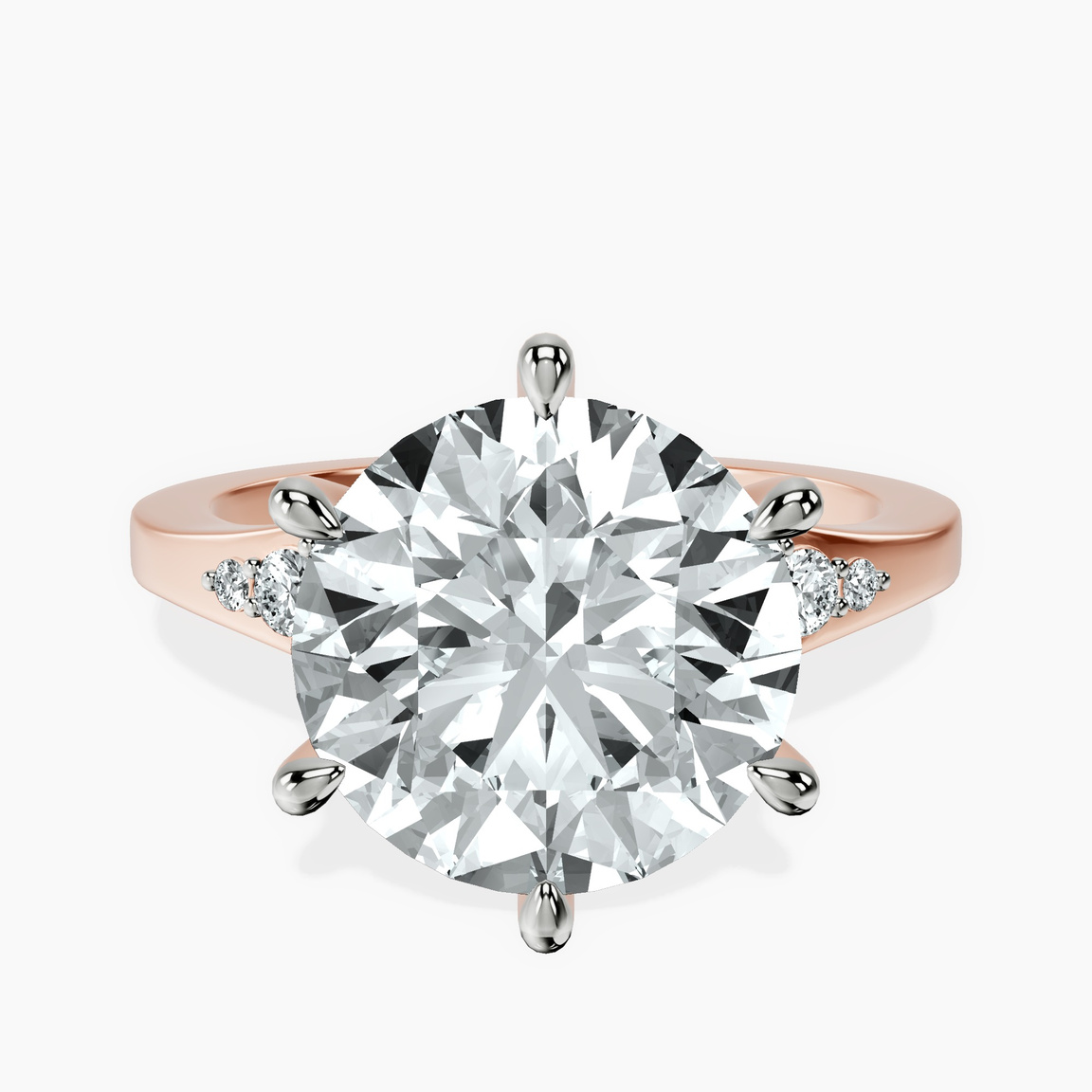 10kt Rose Gold Celestial Splendor Lab Diamond Ring front image