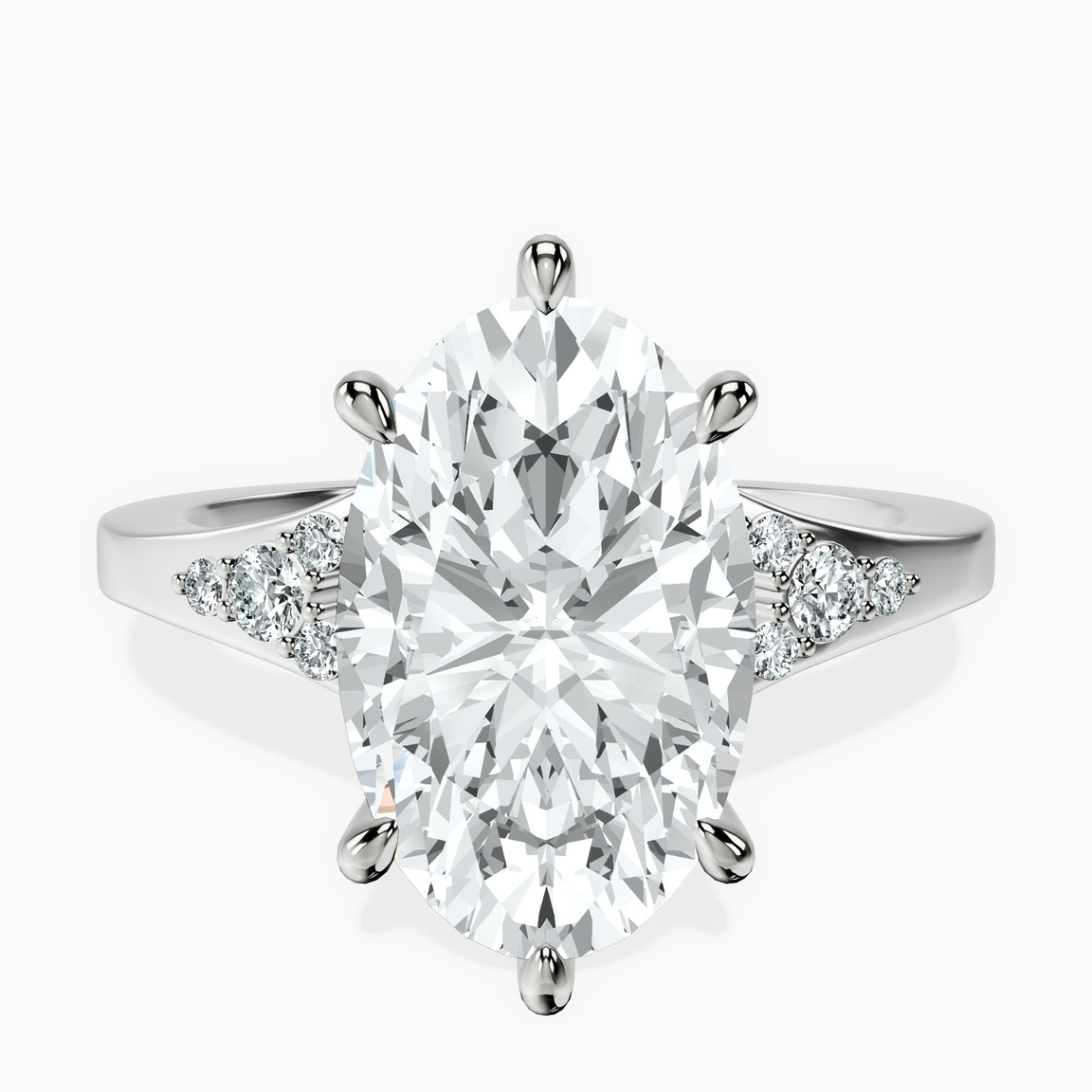 10kt White Gold Celestial Splendor Lab Diamond Ring front image