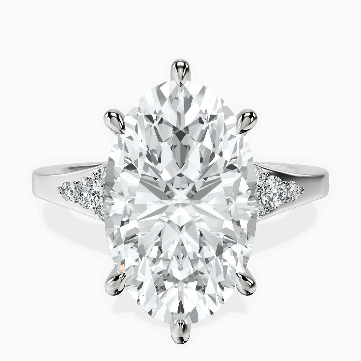 10kt White Gold Celestial Splendor Lab Diamond Ring front image