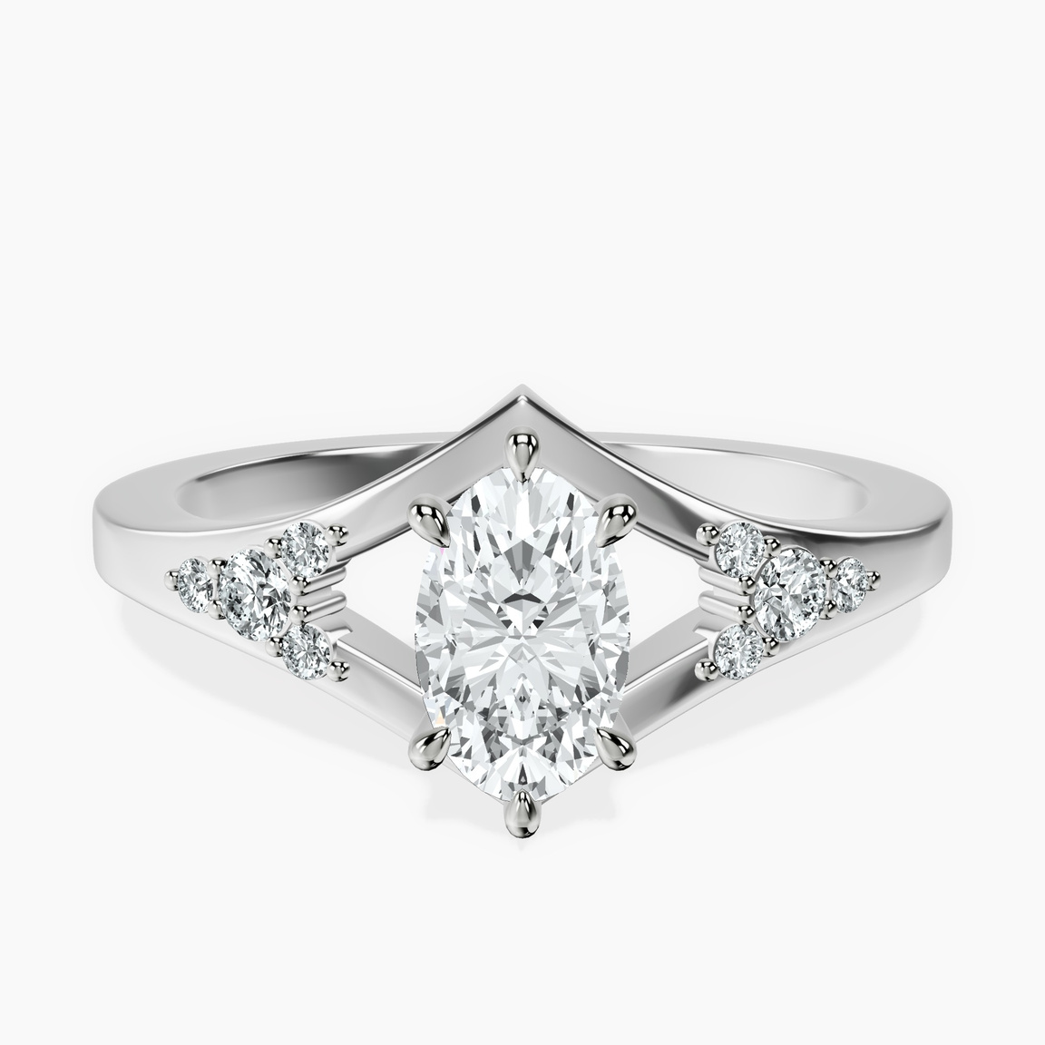 Platinum Celestial Splendor Lab Diamond Ring front image