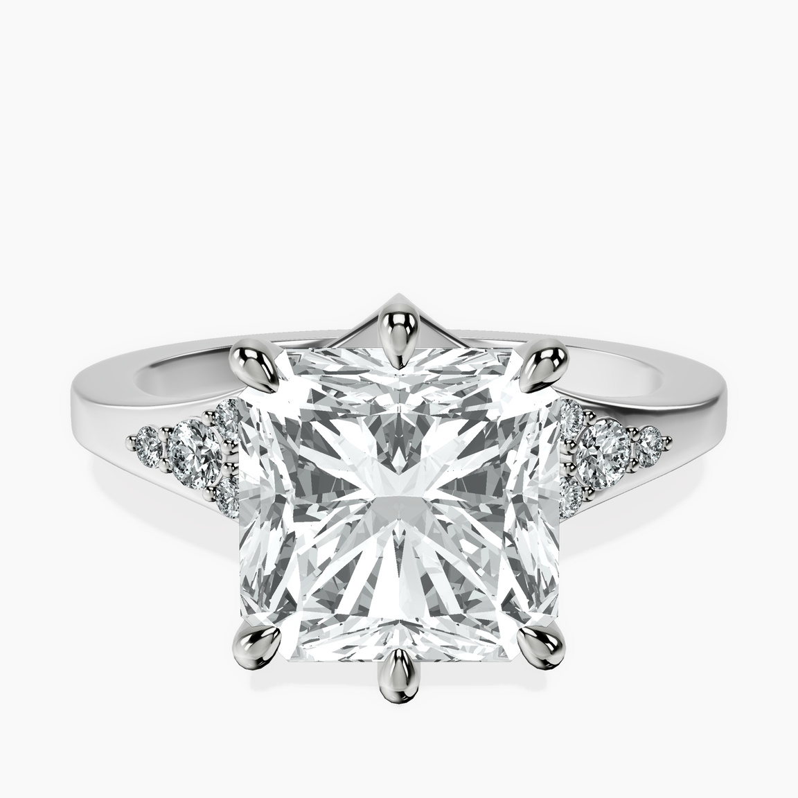 10kt White Gold Celestial Splendor Lab Diamond Ring front image