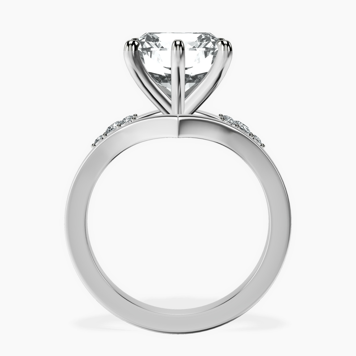 10kt White Gold Celestial Splendor Lab Diamond Ring side right image one