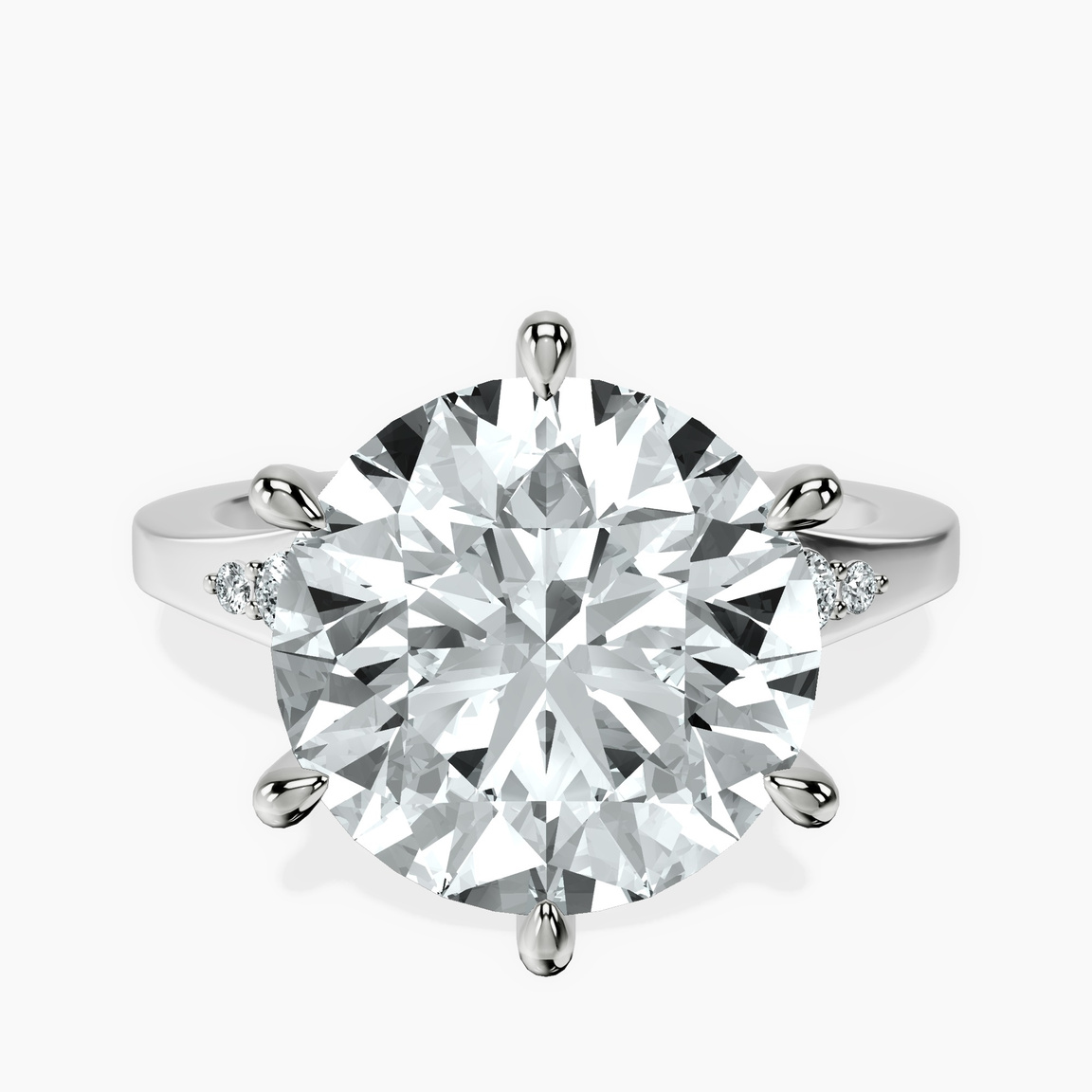 10kt White Gold Celestial Splendor Lab Diamond Ring front image