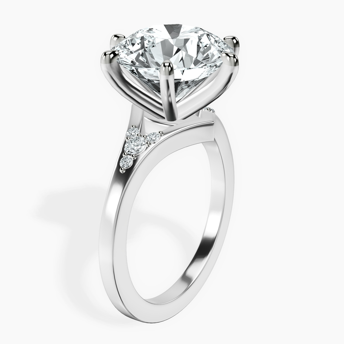 10kt White Gold Celestial Splendor Lab Diamond Ring standing product image one