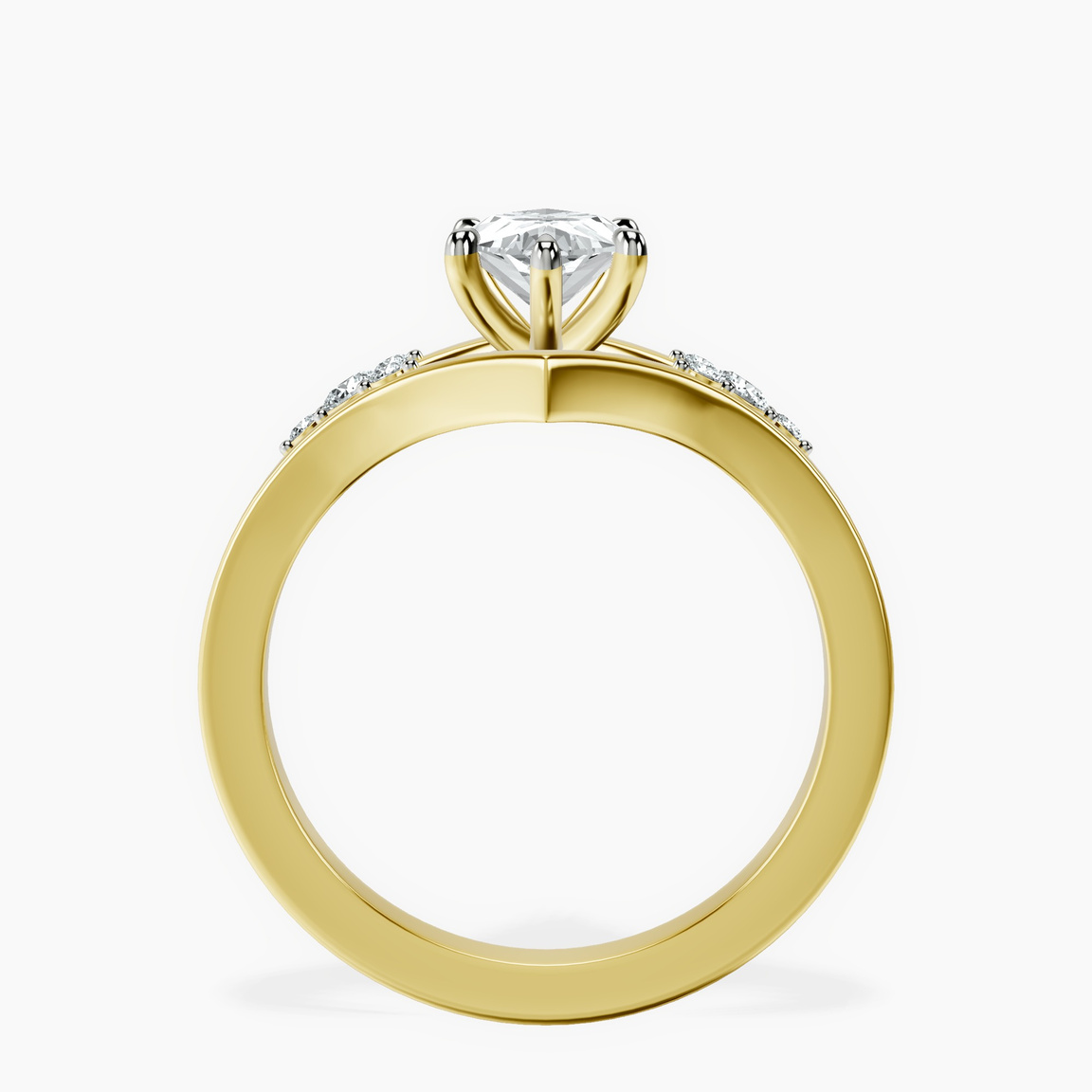 10kt Yellow Gold Celestial Splendor Lab Diamond Ring side right image one
