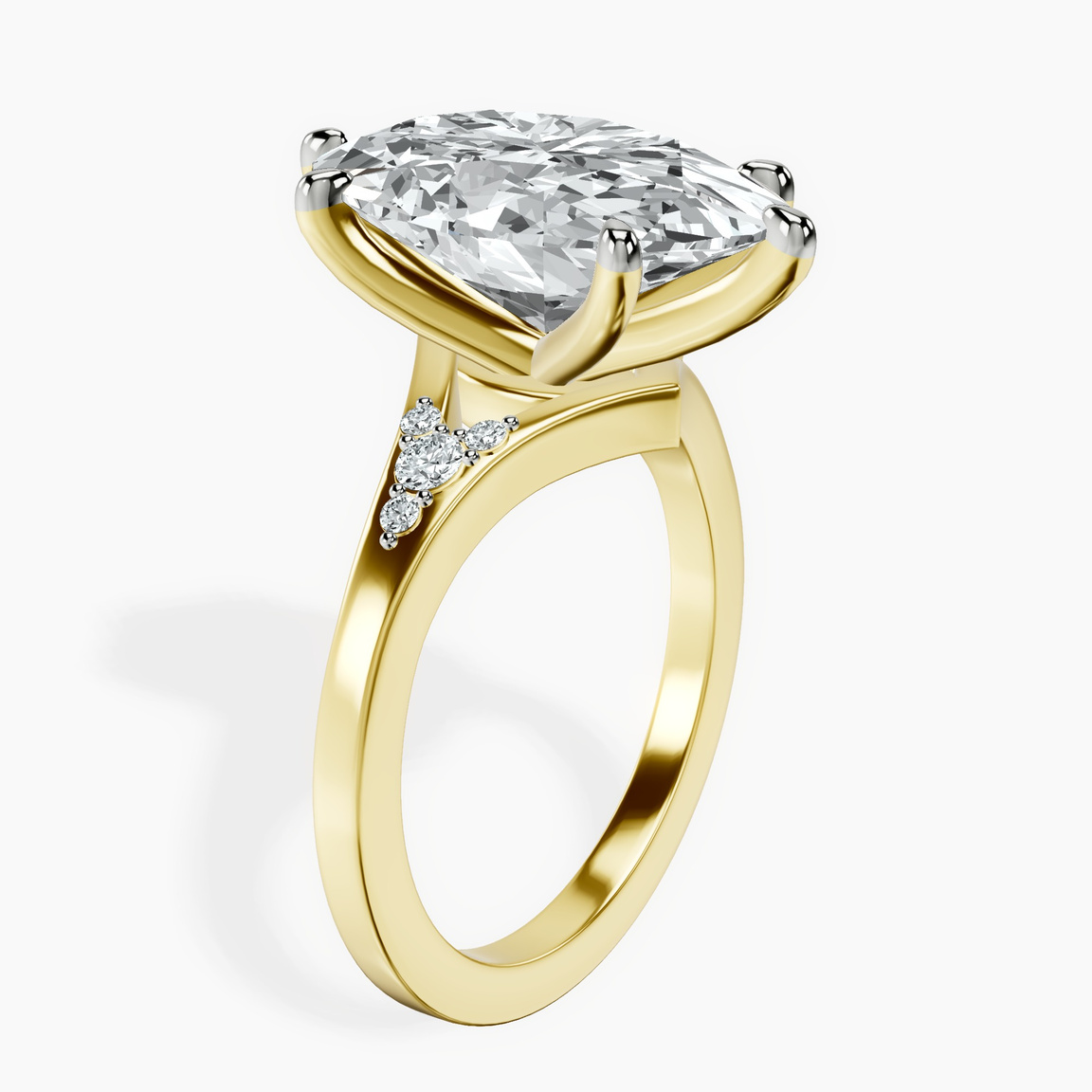 10kt Yellow Gold Celestial Splendor Lab Diamond Ring standing product image one