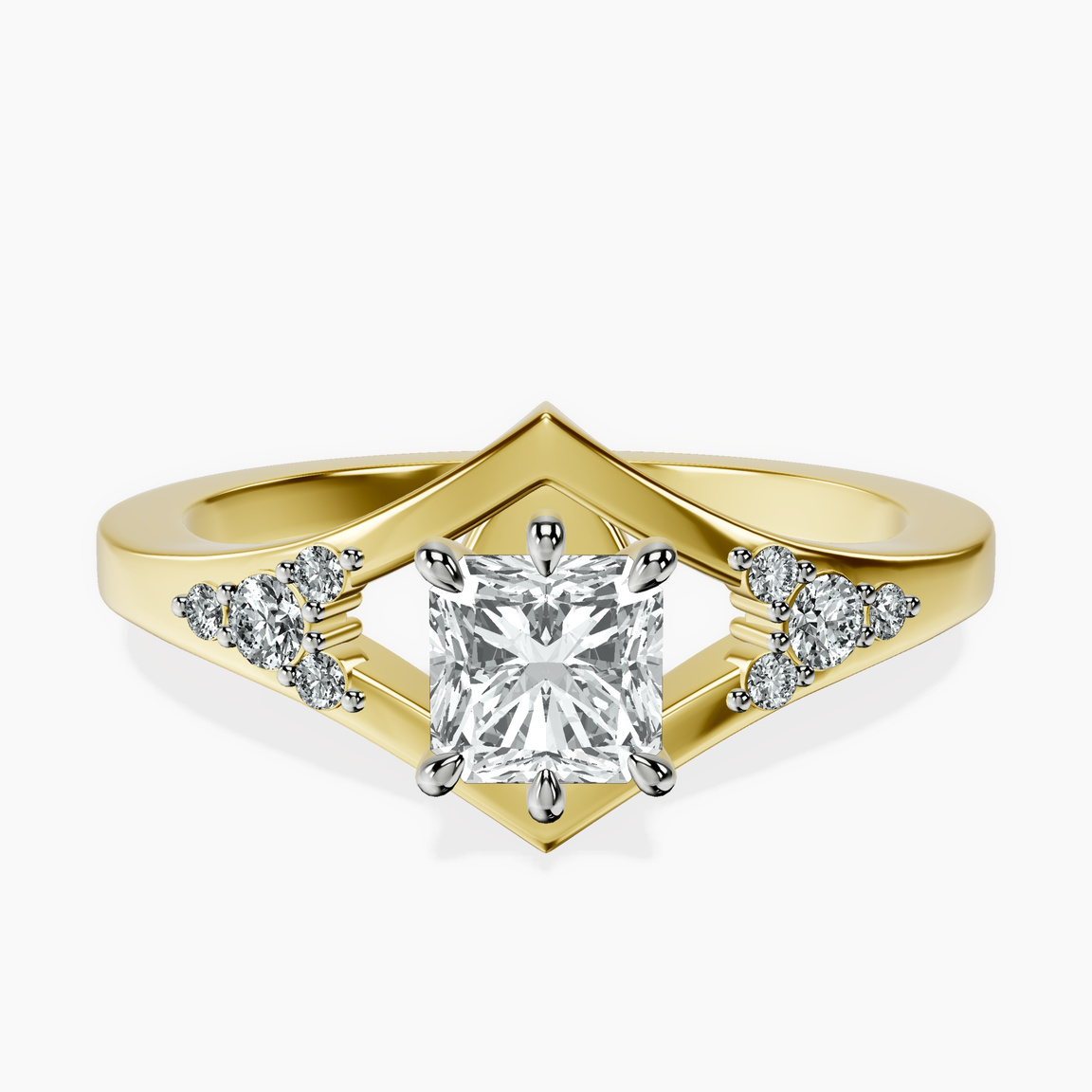 10kt Yellow Gold Celestial Splendor Lab Diamond Ring front image