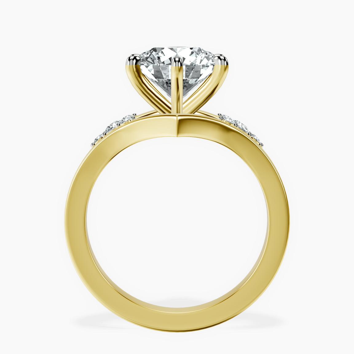 10kt Yellow Gold Celestial Splendor Lab Diamond Ring side right image one