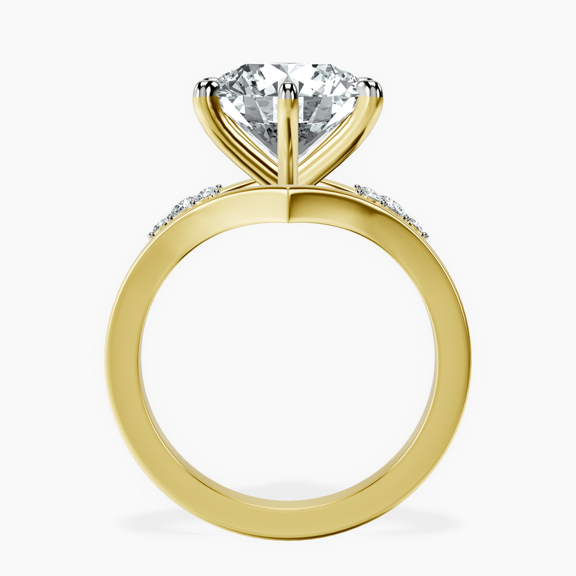 10kt Yellow Gold Celestial Splendor Lab Diamond Ring side right image one