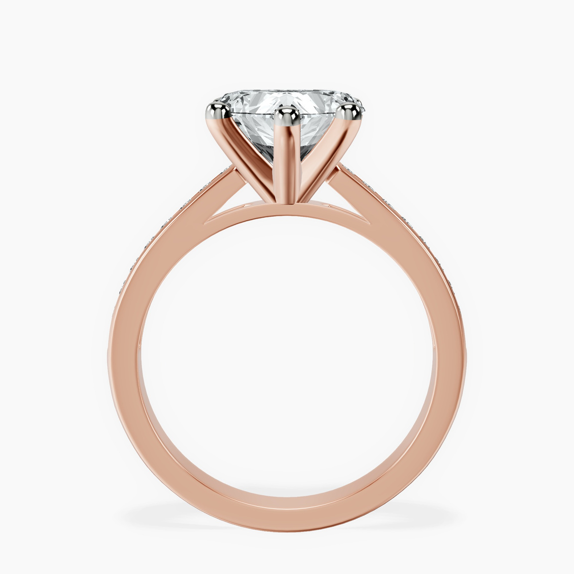 10kt Rose Gold Lucent Side Channel Set Lab Diamond Ring side right image one