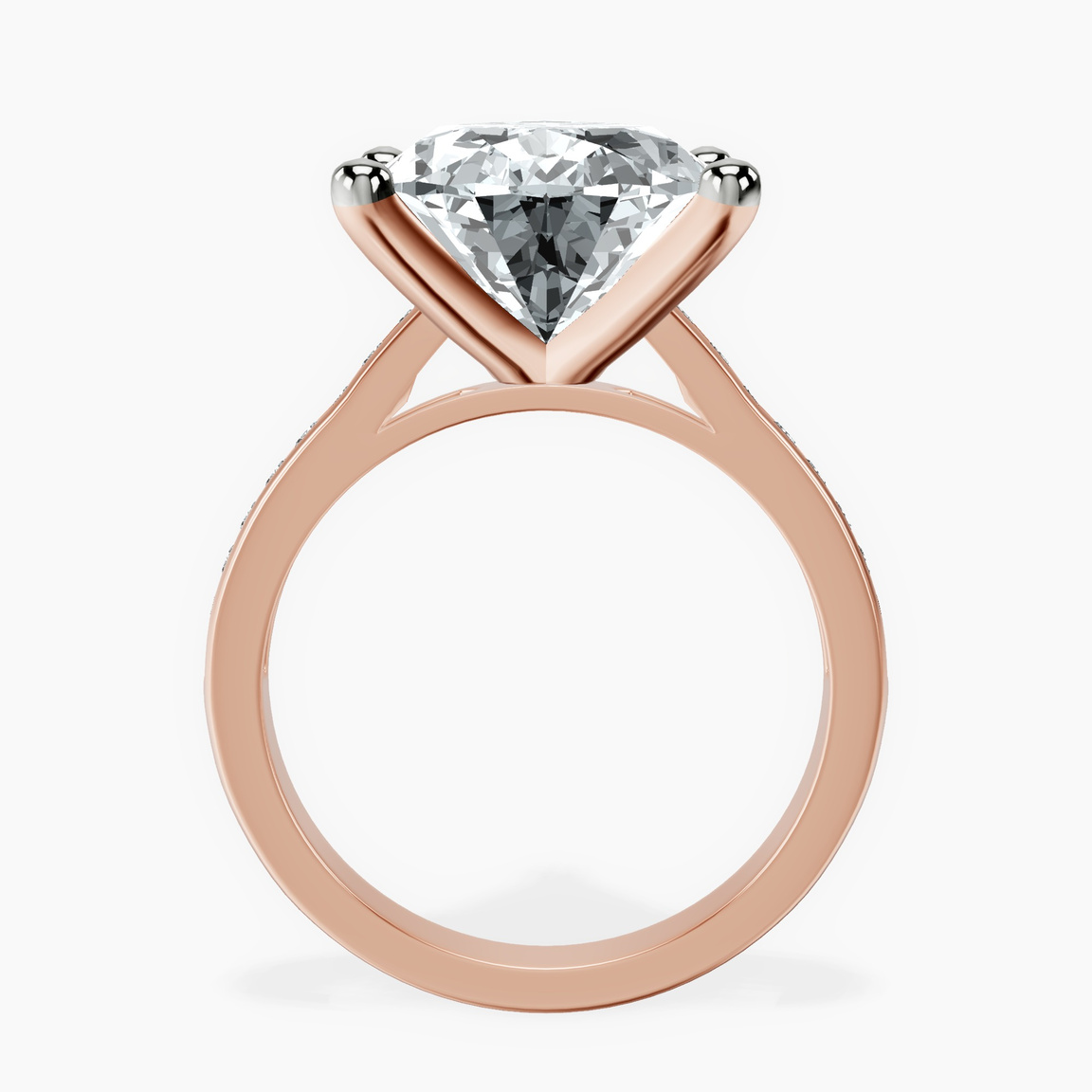 10kt Rose Gold Lucent Side Channel Set Lab Diamond Ring side right image one
