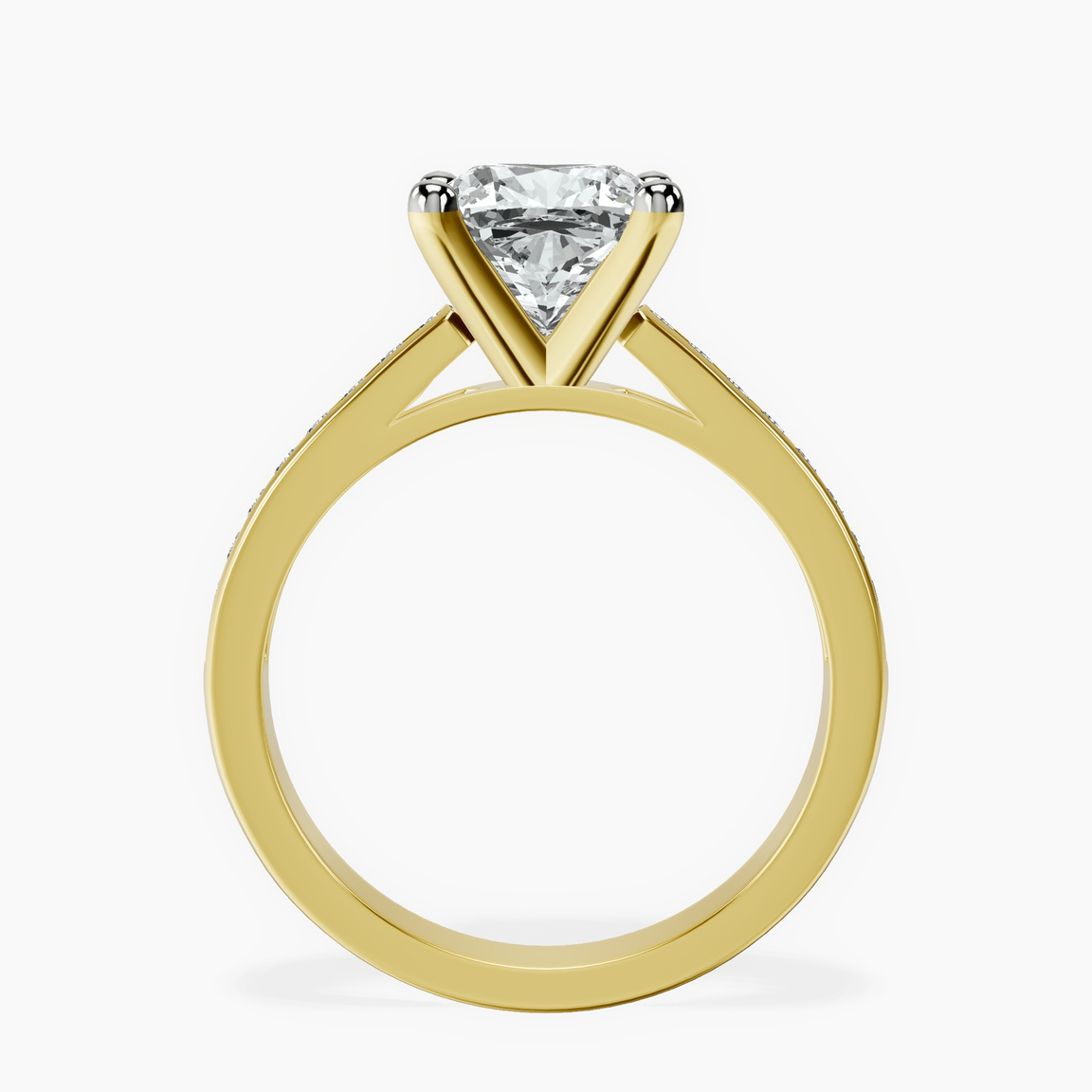 10kt Yellow Gold Lucent Side Channel Set Lab Diamond Ring side right image one