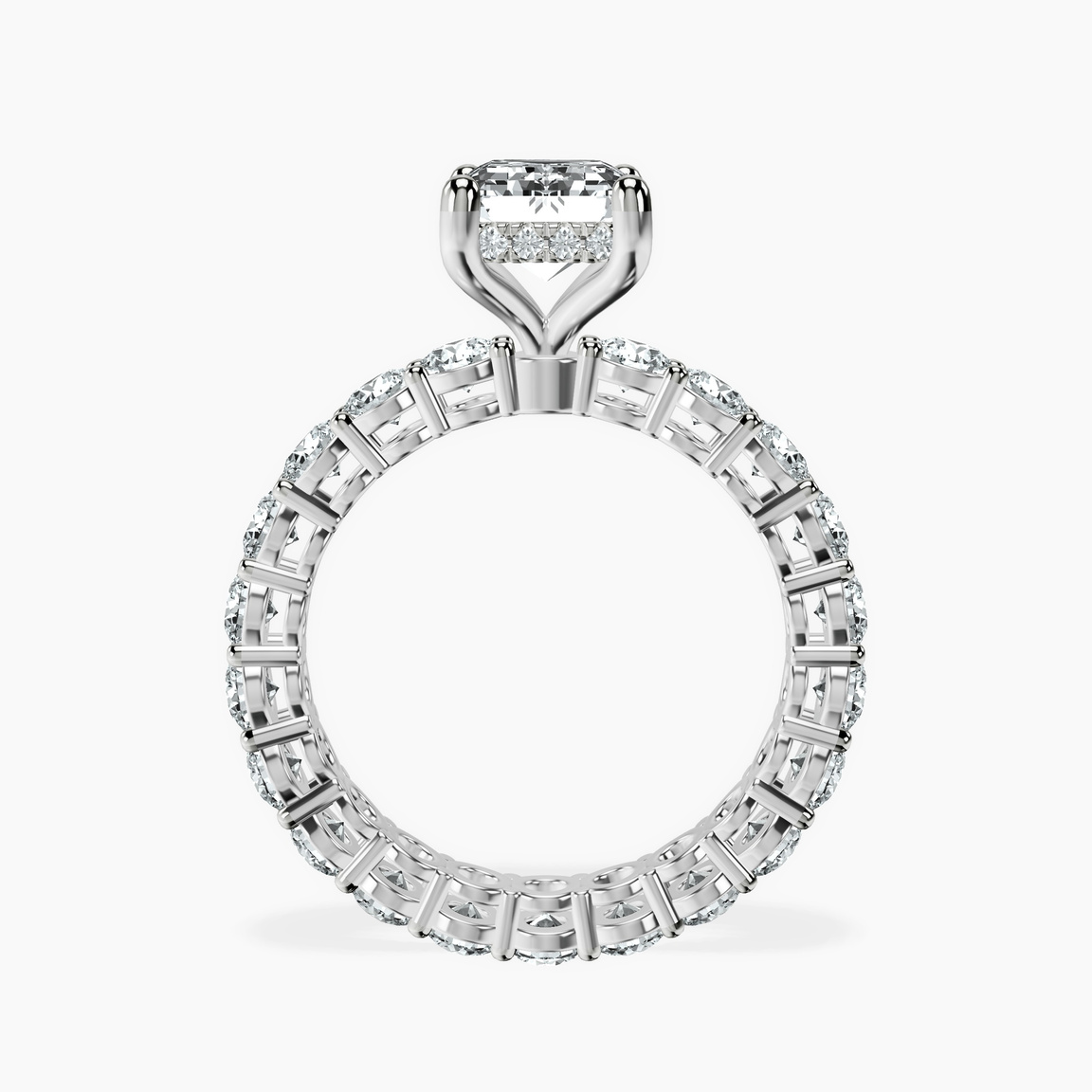 9ct White Gold Georgiana Side Round Lab Diamond Ring side right image one