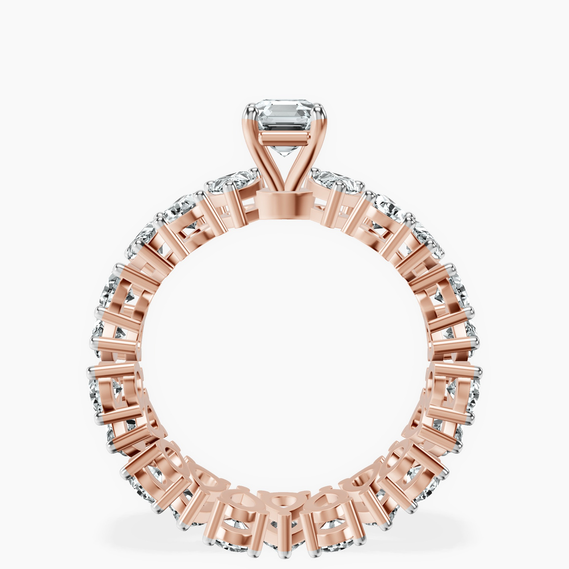 14kt Rose Gold Cordelia Side Pear Lab Diamond Ring side right image one