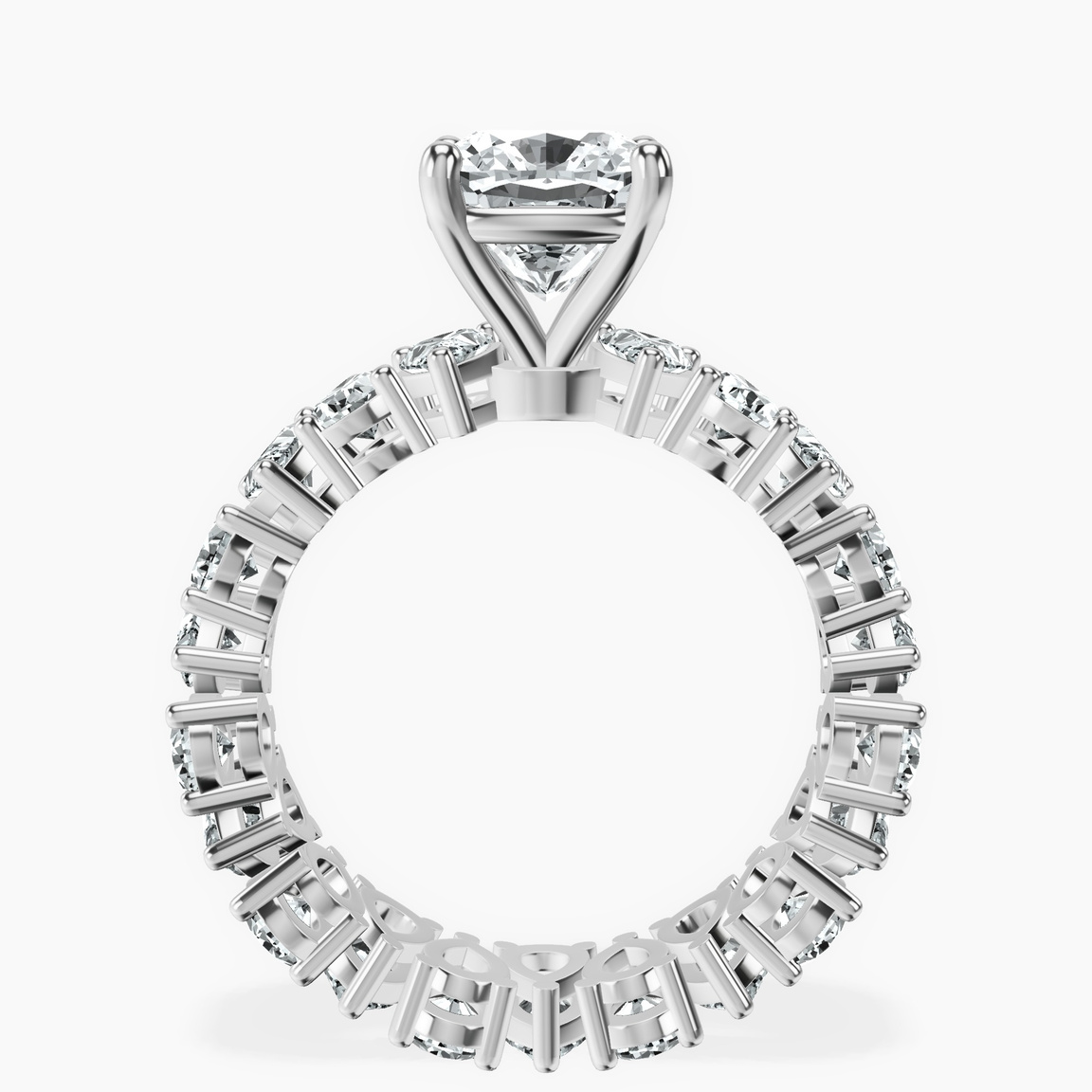 Platinum Cordelia Side Pear Lab Diamond Ring side right image one