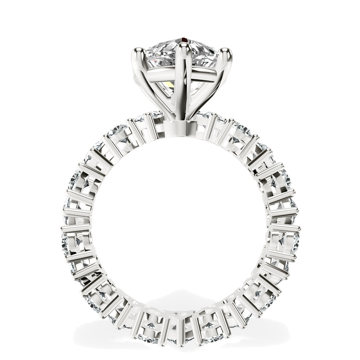 Platinum Cordelia Side Pear Lab Diamond Ring side right image one