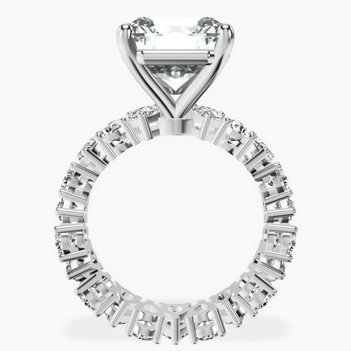 Platinum Cordelia Side Pear Lab Diamond Ring side right image one