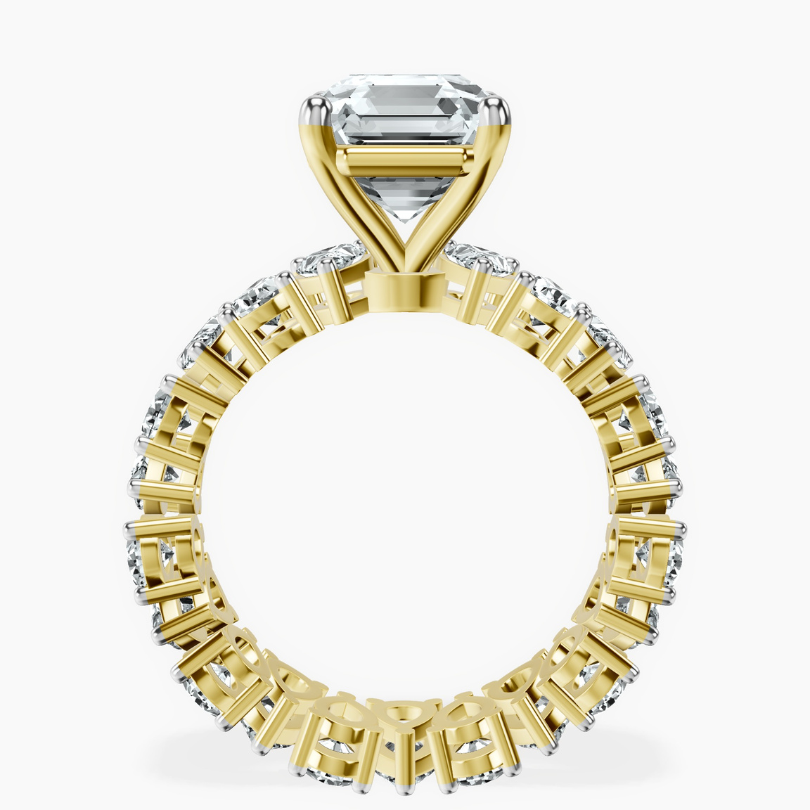 14kt Yellow Gold Cordelia Side Pear Lab Diamond Ring side right image one