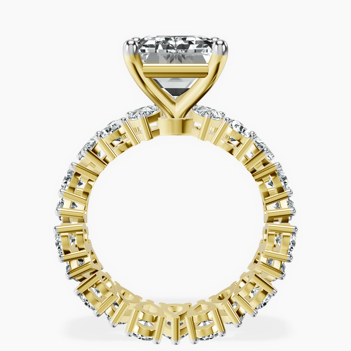 10kt Yellow Gold Cordelia Side Pear Lab Diamond Ring side right image one