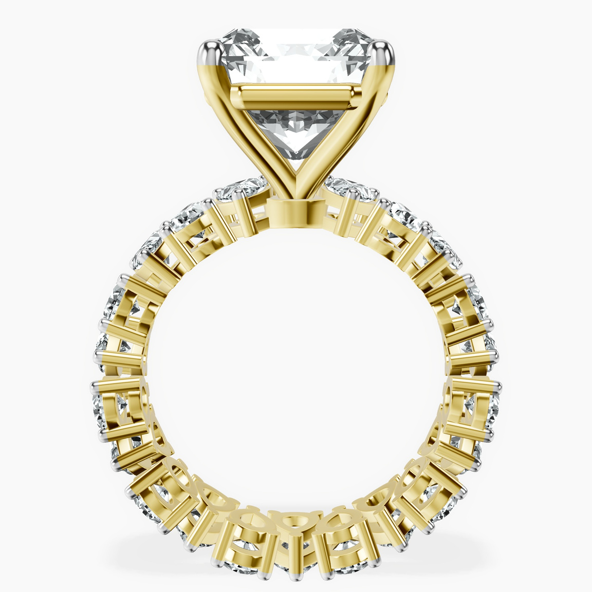 18kt Yellow Gold Cordelia Side Pear Lab Diamond Ring side right image one