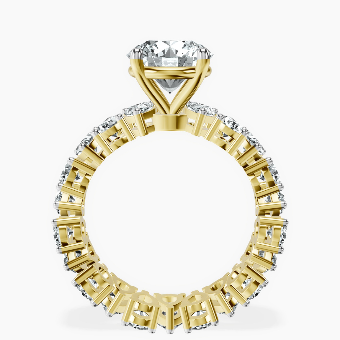 14kt Yellow Gold Cordelia Side Pear Lab Diamond Ring side right image one