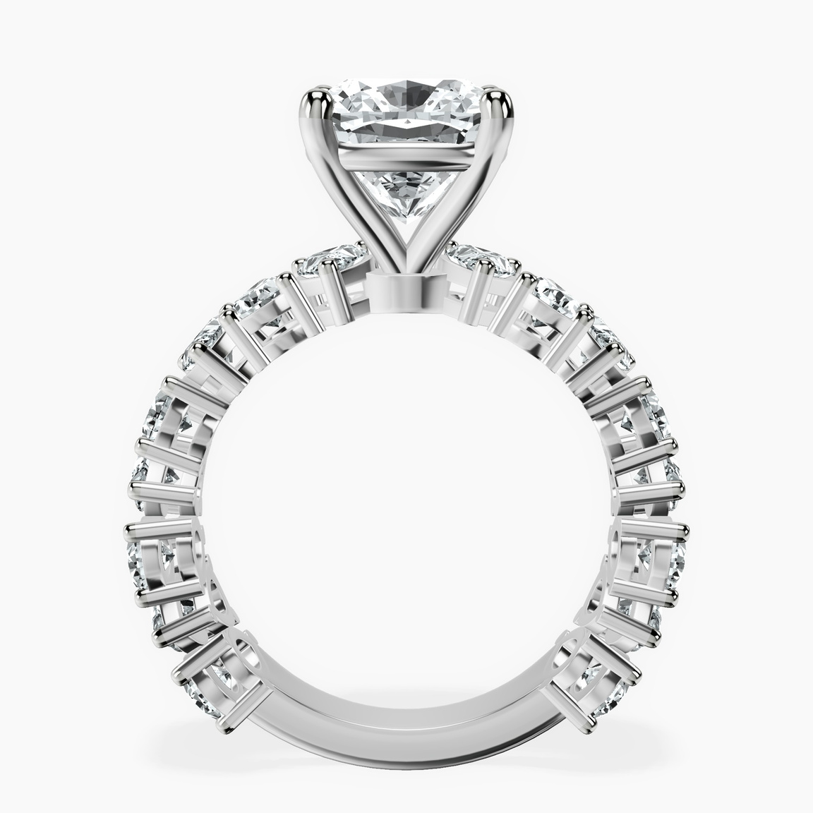 Platinum Esme Side Pear Lab Diamond Ring side right image one