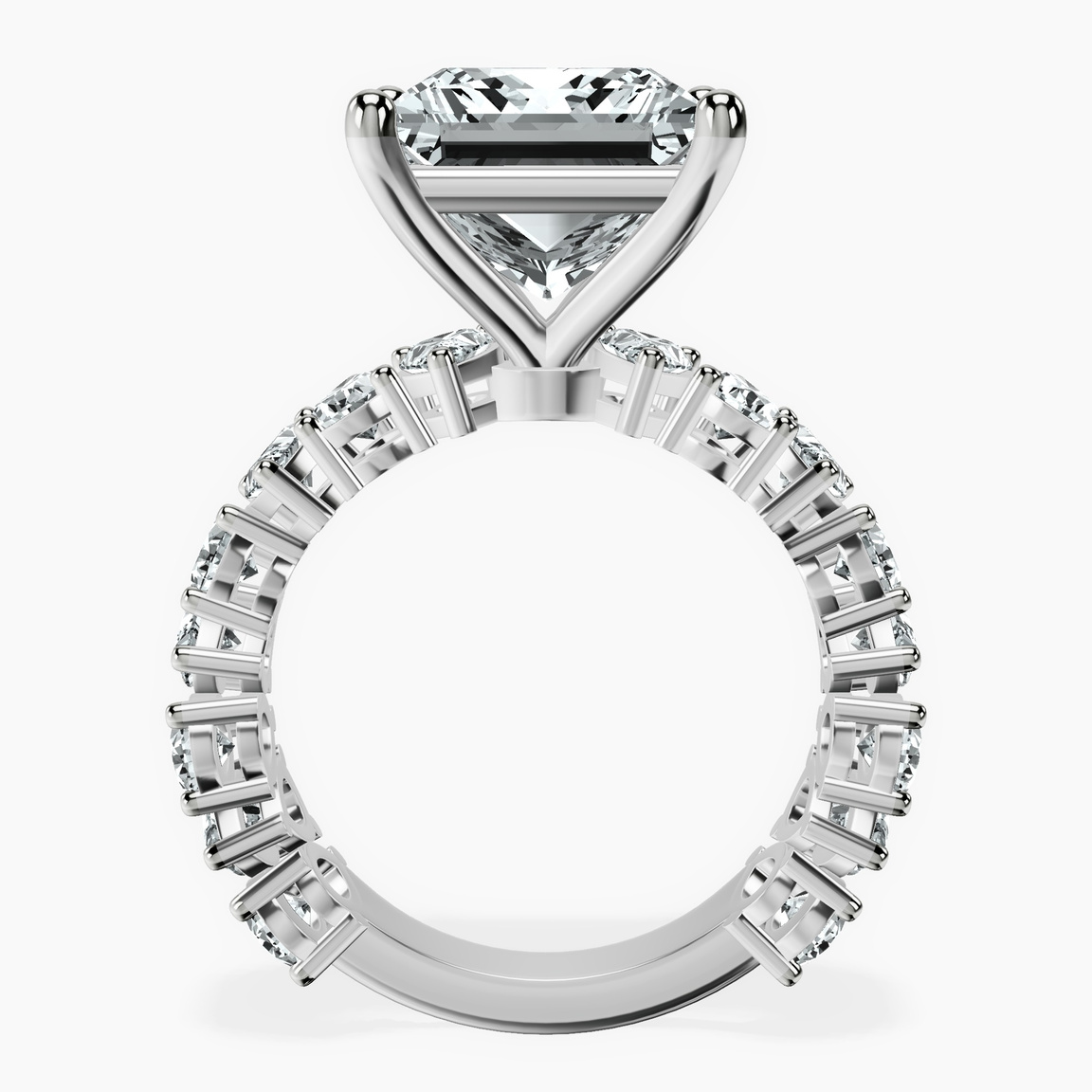 Platinum Esme Side Pear Lab Diamond Ring side right image one