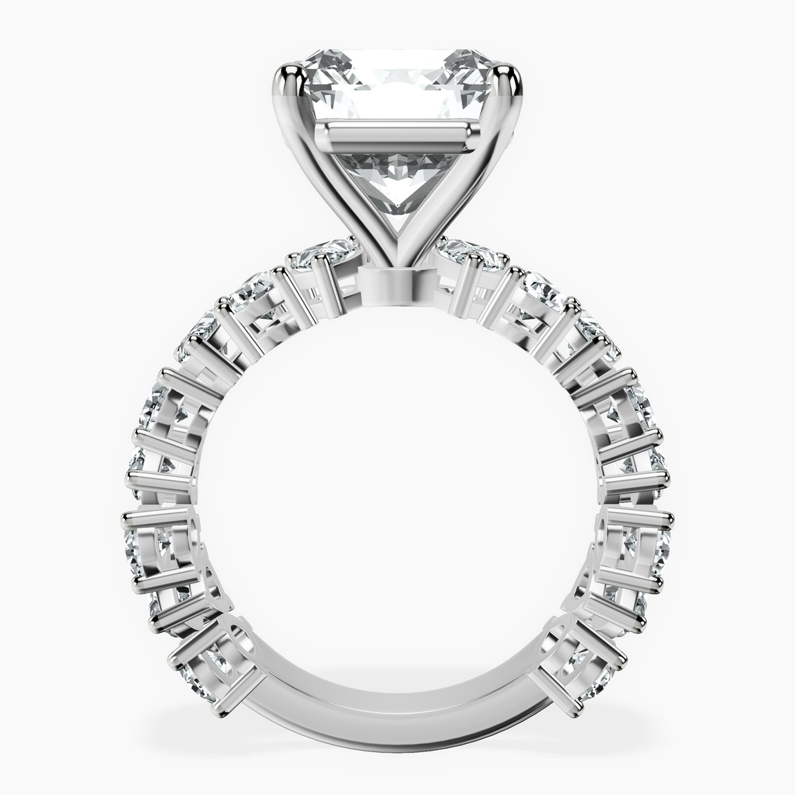 Platinum Esme Side Pear Lab Diamond Ring side right image one