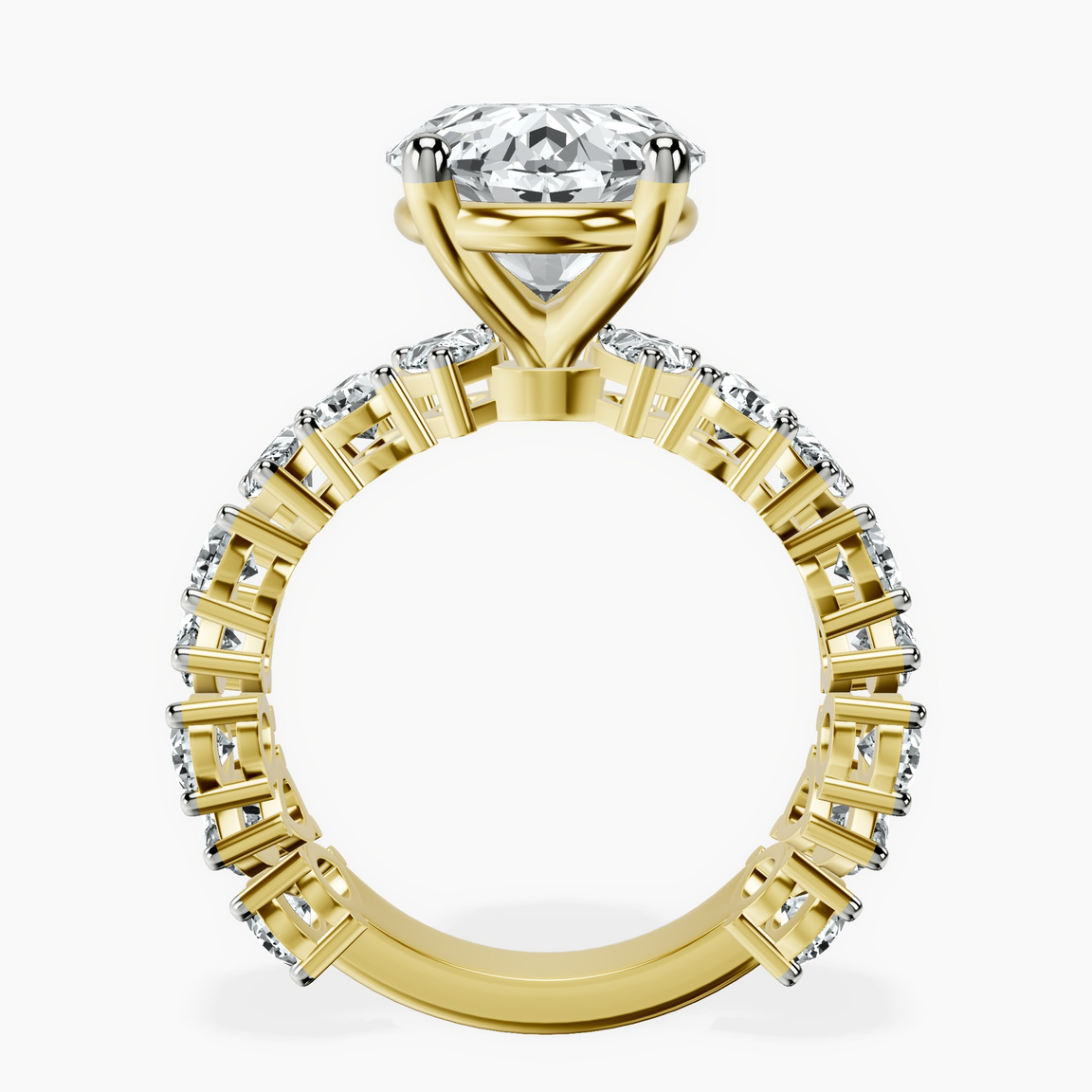 14kt Yellow Gold Esme Side Pear Lab Diamond Ring side right image one