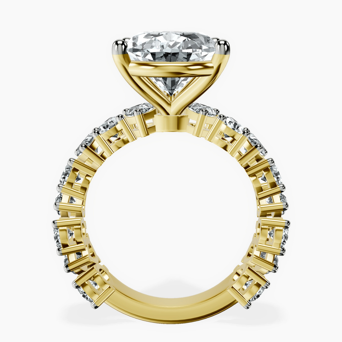 18kt Yellow Gold Esme Side Pear Lab Diamond Ring side right image one