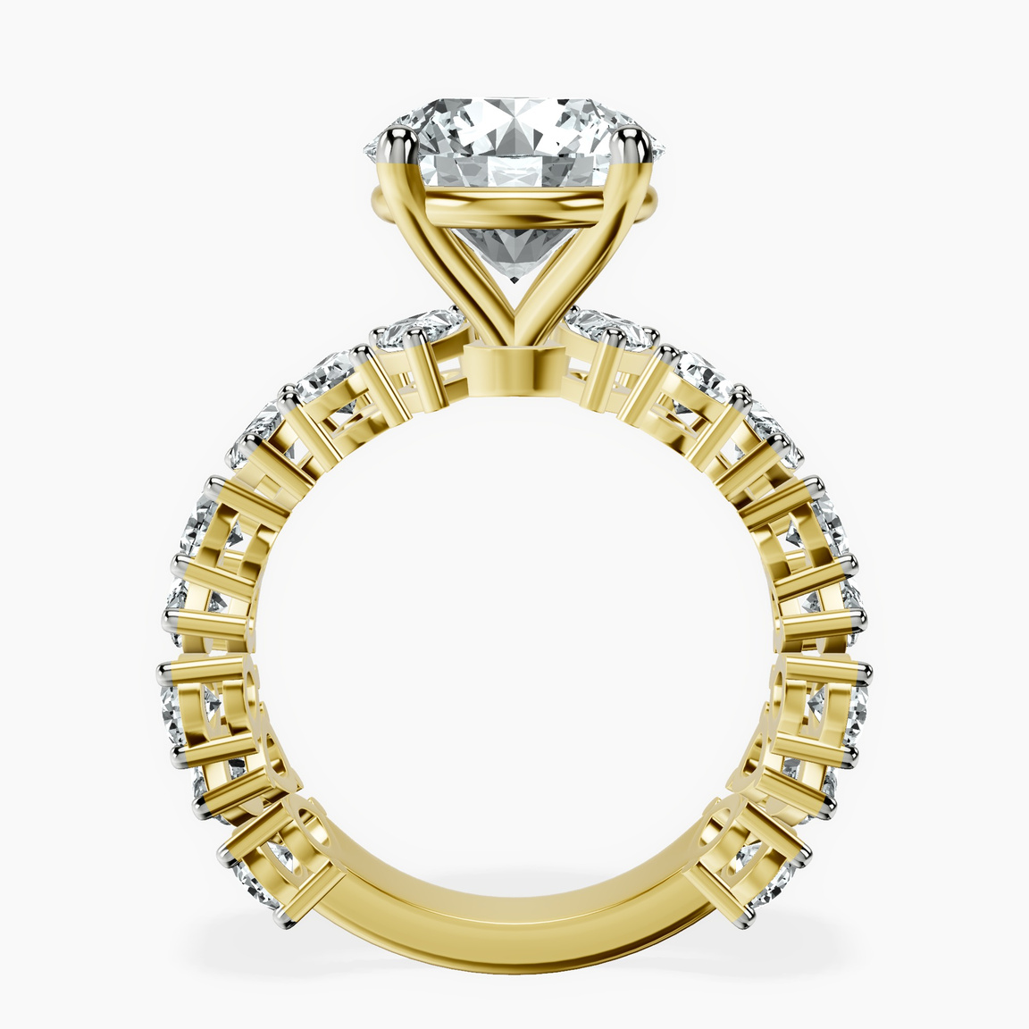 10kt Yellow Gold Esme Side Pear Lab Diamond Ring side right image one