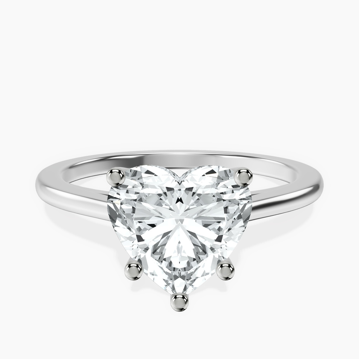 14kt White Gold Teagan Solitaire 1.5mm Lab Diamond Ring front image