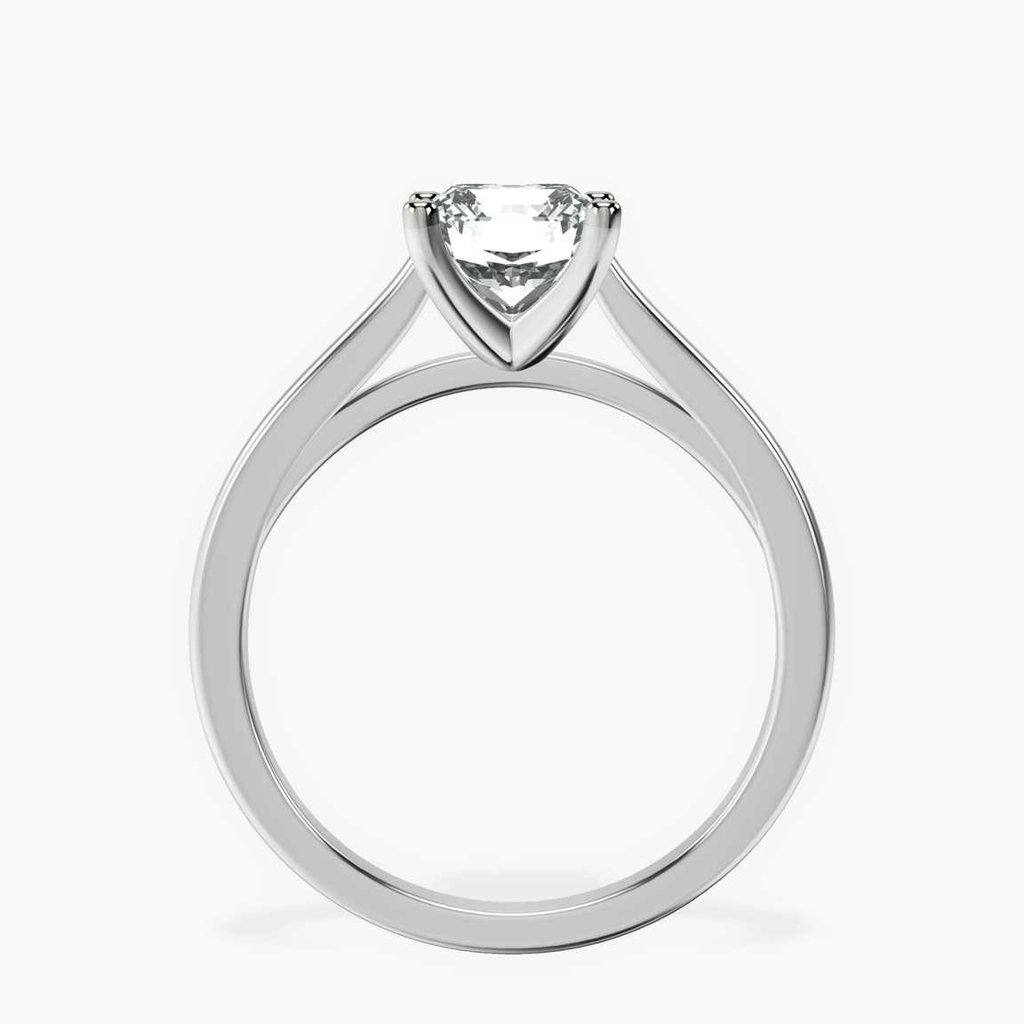 10kt White Gold Teagan Solitaire 1.5mm Lab Diamond Ring side right image one