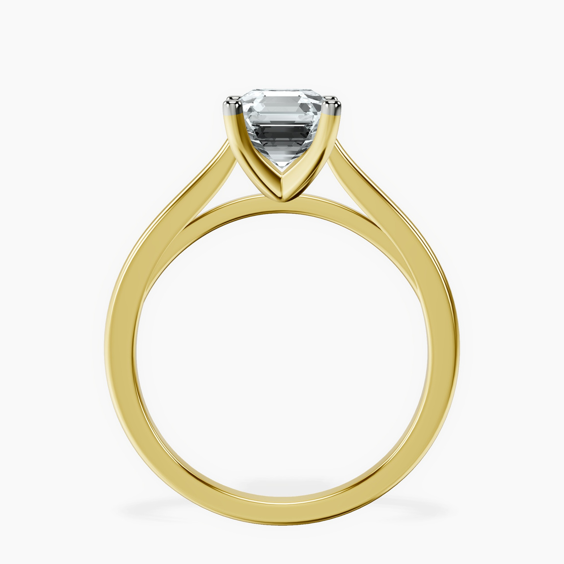 18kt Yellow Gold Teagan Solitaire 1.5mm Lab Diamond Ring side right image one