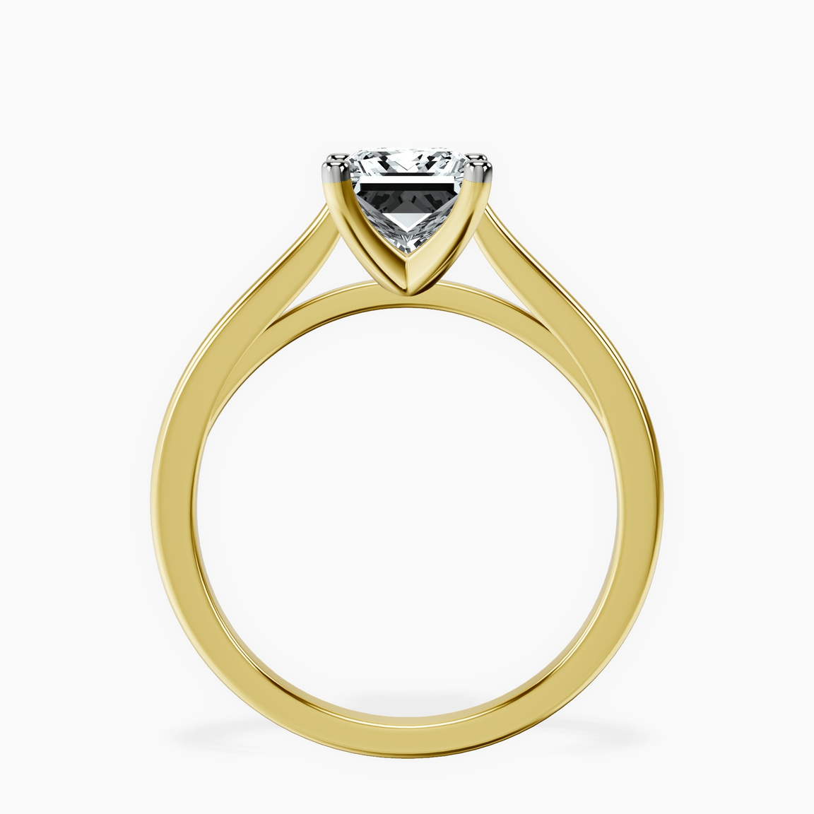 10kt Yellow Gold Teagan Solitaire 1.5mm Lab Diamond Ring side right image one