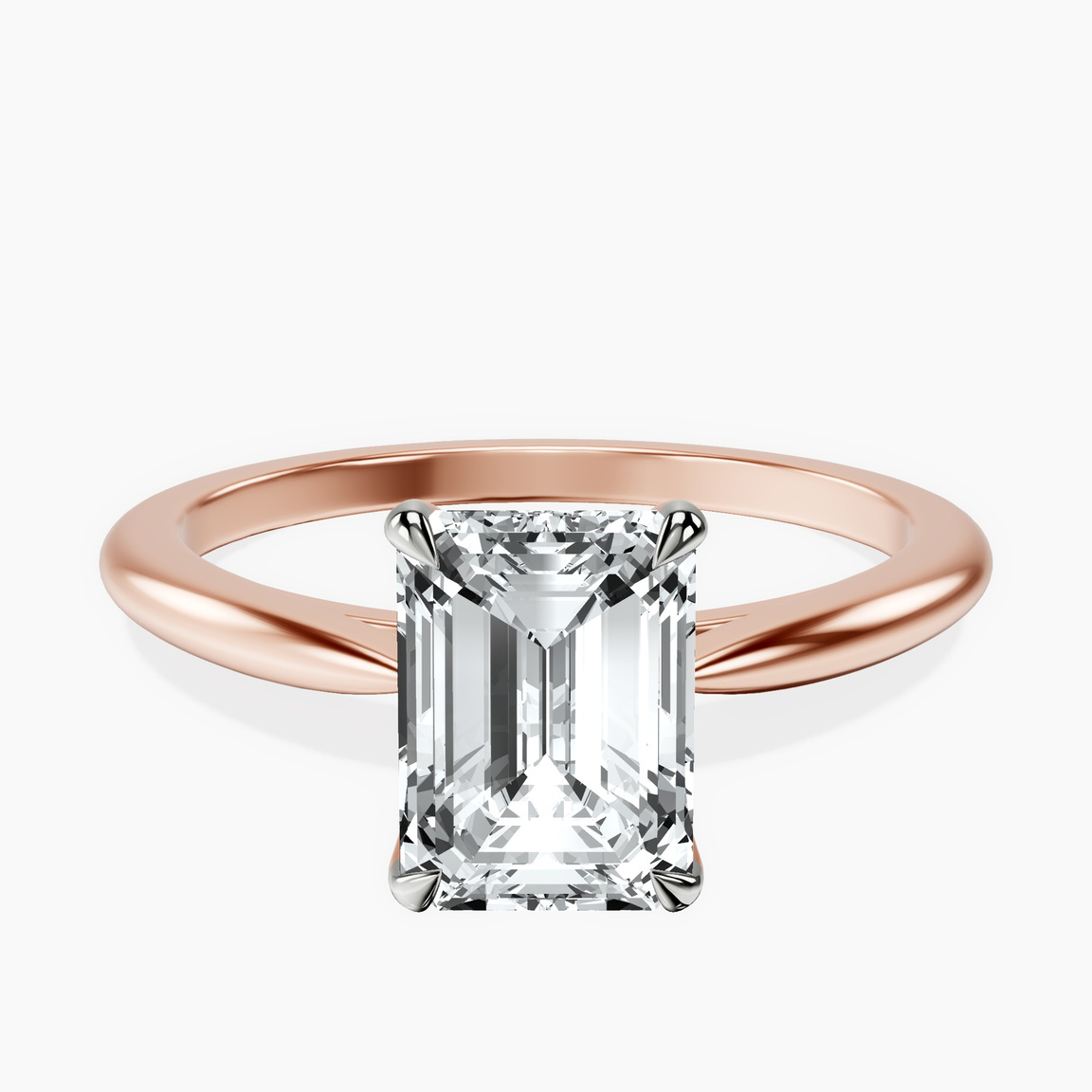 18kt Rose Gold Azalea Classic Solitaire 1.5mm Lab Diamond Ring front image