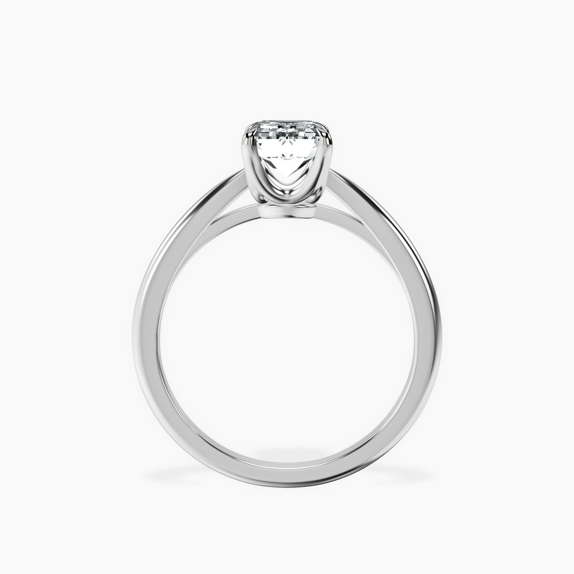 9ct White Gold Azalea Classic Solitaire 1.5mm Lab Diamond Ring side right image one