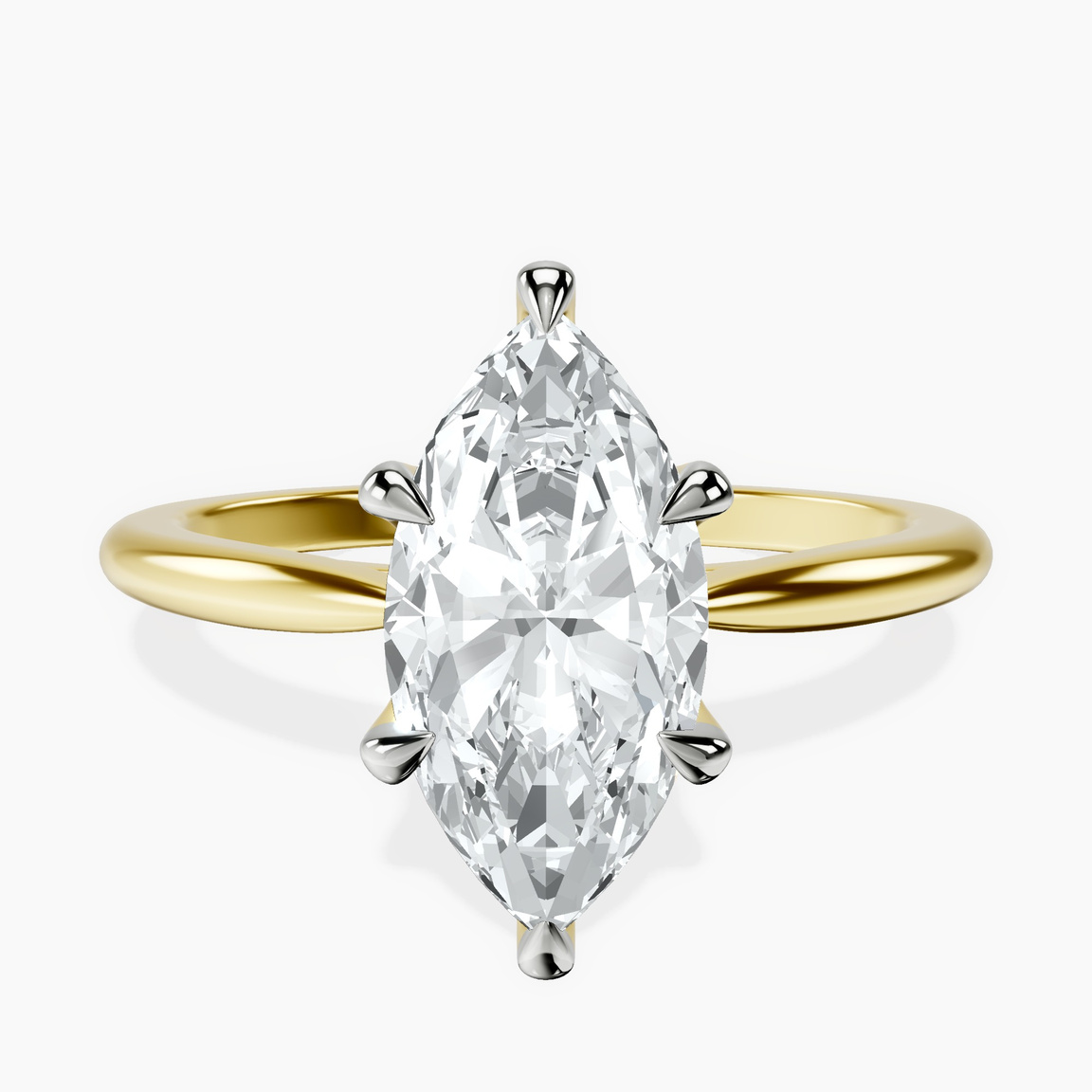 10kt Yellow Gold Azalea Classic Solitaire 1.5mm Lab Diamond Ring front image