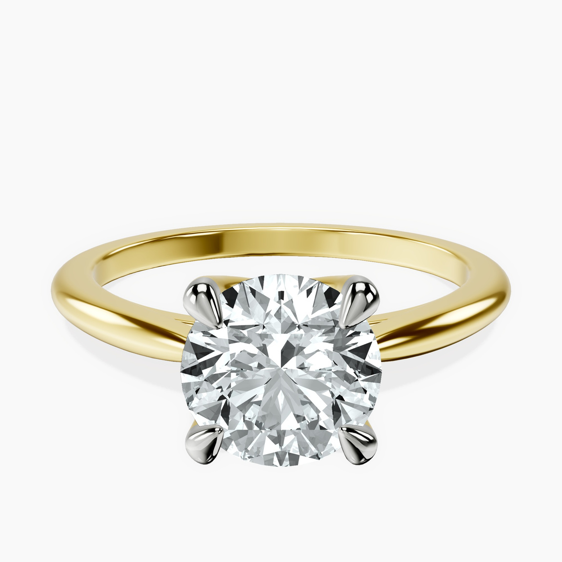 10kt Yellow Gold Azalea Classic Solitaire 1.5mm Lab Diamond Ring front image