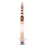 14kt Rose Gold Round Glow Classic Lab Diamond Openable Bangle Bracelet (5 Ct. Tw.) left